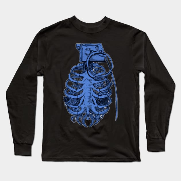 grenade ribcage Long Sleeve T-Shirt by WitchyAesthetics